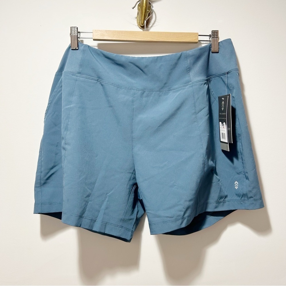 New Free Country Hybrid Shorts Size XXL Sage Steel Quick Drying Workout Hiking - Picture 3 of 13